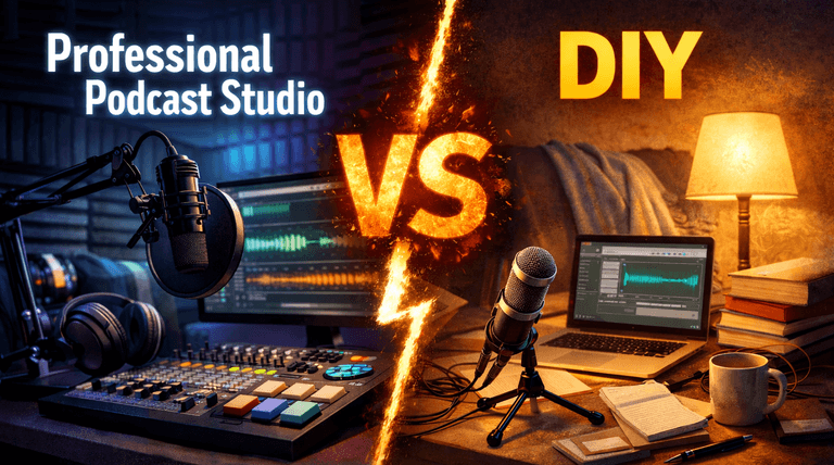 Home vs Pro Podcast Studio: Which Is Right?